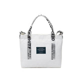 Women Canvas Shoulder Bags Letters Crossbody Bright Tote Handbags