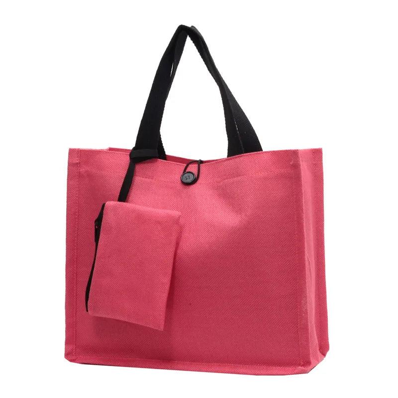 Cotton Shoulder Bags for Women Tote Shopper Bag Handbags Purses Travel
