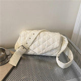 Quilted Shoulder Bag Winter Crossbody Handbag B546