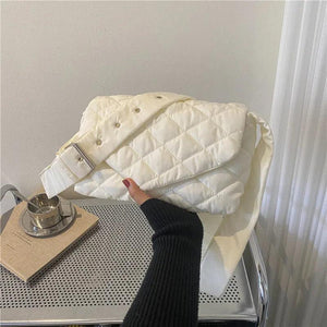 Quilted Shoulder Bag Winter Crossbody Handbag B546