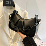 Women's Shoulder Bags Summer Fold Chain Cloud Handbags