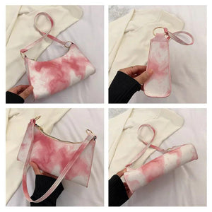 Colorful Women's Shoulder Bag Casual Pu Leather Underarm Bags