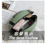 Women Chain Messenger Bag Rugby Shape Mini Totes Shoulder Bag