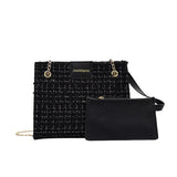 PU Leather Messenger Bags Female Solid Crossbody Shoulder Handbags For Women
