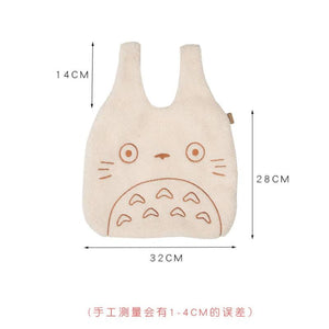 Totoro Embroidery Lamb Handbag - Womens Girls Cute Shoulder Bag