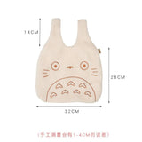 Totoro Embroidery Lamb Handbag - Womens Girls Cute Shoulder Bag