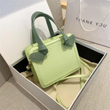 Shoulder Bag Women Mini Square Handbag High Female Solid Texture Messenger Bags
