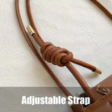 Square Zipper Handle Bags Phone Purse PU Leather Shoulder Pocket