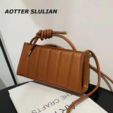 Square Zipper Handle Bags Phone Purse PU Leather Shoulder Pocket