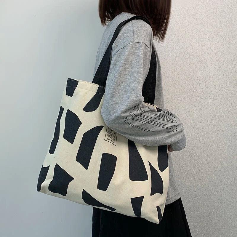 Canvas Women's Handbag Clutch Tote Shopper Handbags Larger Capacity Bag