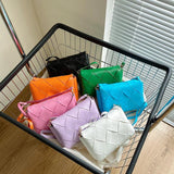 Women Lady Cross Body Woven Single Shoulder Strap Bag