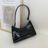 Soft Shoulder Bag for Women, Solid Color Handbag, All-match Underarm Purse