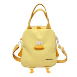 Funny Duck Canvas Bag Women Shoulder Crossbody Large Capacity Bag
