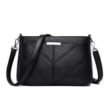 Women's PU Leather Shoulder Messenger Handbag Mom Bag