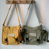 Qiaoudo Canvas Women Messenger Bag Large Shoulder Crossbody Bags