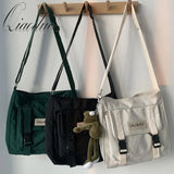 Qiaoudo Canvas Women Messenger Bag Large Shoulder Crossbody Bags