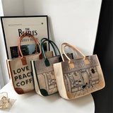 Canvas Large Capacity Tote Bag Women Handbags Shoulder Bags