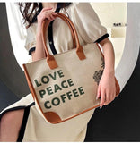 Canvas Large Capacity Tote Bag Women Handbags Shoulder Bags