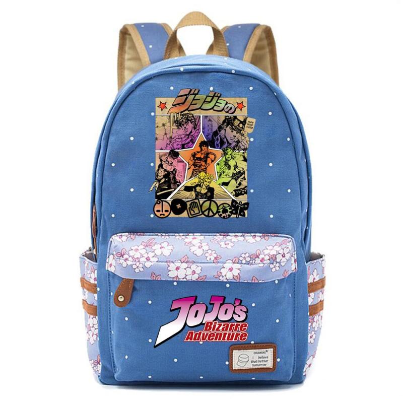 Anime JoJo's Bizarre Adventure Casual School Backpack Unisex Mochila
