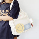 Vintage College Cartoon Cheese Doll Girl Student Shoulder Bag