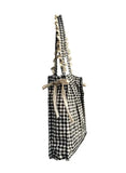 Casual Cotton Plaid Zipper Shoulder Bag Handbags Shopping Bag Mori Girl