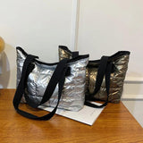 Women Autumn Winter Totes Large Capacity Handbag Soft Shoulder Bags Purse