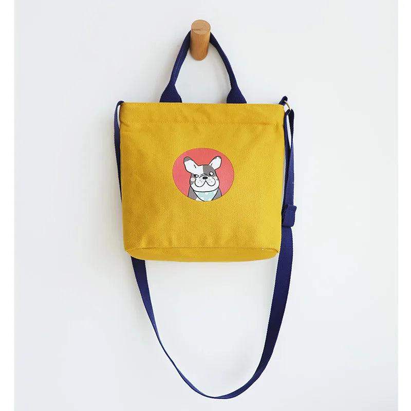 Dog Print Women Handbags Classic Ladies Shoulder Bag Casual Style Handbag