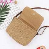 Straw Crossbody Bag Bohemian Small Knitting Summer Beach Purse Handbag