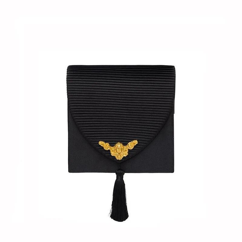 Retro Angel Antique Handbags Satin Totes Bag Women Shoulder Messenger Bags