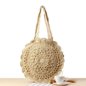 Large Capacity Round Women Beach Bags for Travel Handbags