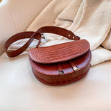 Crocodile PU Leather Crossbody Shoulder Bag Small Purse Messenger Shoulder Bags