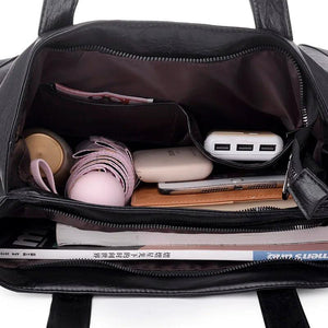 Soft Leather Big Handbags Tote Shoulder Bag for Women