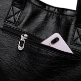 Soft Leather Big Handbags Tote Shoulder Bag for Women