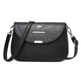 Vintage Soft PU Leather Flap Shoulder Crossbody Bag Purses Handbags