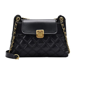 Lingge Embroidery Handbag Women's Shoulder Messenger Bag