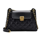 Lingge Embroidery Handbag Women's Shoulder Messenger Bag