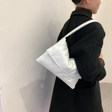 Women Diamond Lattice Leather Handbag Flap Shoulder Tote Purse