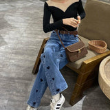 Brown Small Shoulder Bag Lock Corduroy Female Underarm Bag
