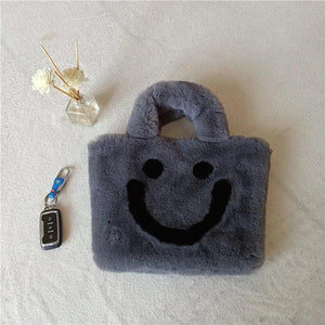 Women Plush Shoulder Bag Soft Faux Fur Female Chain Crossbody Bags