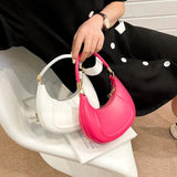 Vintage Leather Hobo Bag for Women Small Crossbody Purse with Chain
