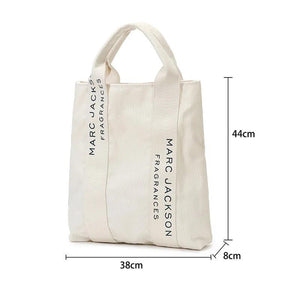 Japanese Letter Shoulder Bag Canvas Storage Handbag