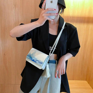 Chinese Style Mini Shoulder Bag PU Crossbody High Street Women Flap