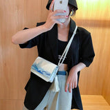 Chinese Style Mini Shoulder Bag PU Crossbody High Street Women Flap