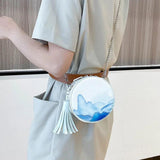 Chinese Style Mini Shoulder Bag PU Crossbody High Street Women Flap