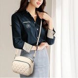Women's Diamond Lattice Shoulder Crossbody Bag