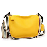 Leather Tote Bag Cowhide Women Handbags Shoulder Bags Wide Strap Messenger Bag