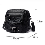 Women's Crossbody Shoulder Bag Flap Leather Mini Waist Bag