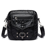 Women's Crossbody Shoulder Bag Flap Leather Mini Waist Bag