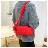 Canvas Women's Shoulder Bag Crossbody Bag Pillow Handbag