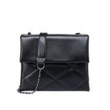 Quilted Chain Leather Shoulder Bags For Women Handbags Lady Purses